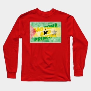 São Tomé and Príncipe Vintage style retro souvenir Long Sleeve T-Shirt